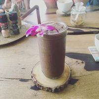 Chocolate date smoothie at Wild Tribe Cafe in Koh Samui