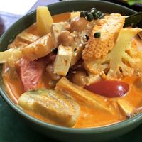 Red curry  at Wild Tribe Cafe in Koh Samui