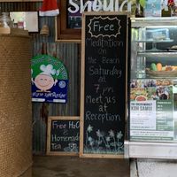 Free water refill, offer for free meditation session - yet to try out :) at Wild Tribe Cafe in Koh Samui