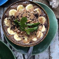 Cocolat smoothi bowl at Wild Tribe Cafe in Koh Samui