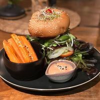 Burger at Wild Tribe Cafe in Koh Samui
