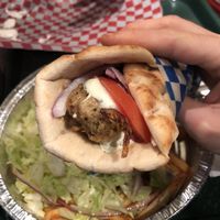 Souvlaki at Herbivores Marche Vegetalien in Montreal
