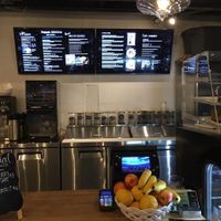 Front counter at Nulife Living Food Cafe in Coquitlam