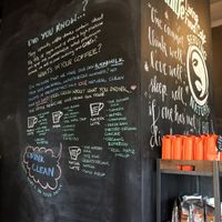 Menu wall inside Nulife Living Food Cafe at Nulife Living Food Cafe in Coquitlam