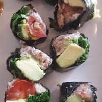 The cilantro sushi at Nulife Living Food Cafe in Coquitlam