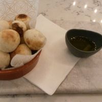 Vegan baked dough balls with balsamic and olive oil dip at ASK Italian in Newcastle Upon Tyne