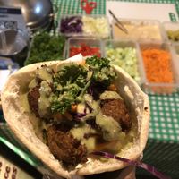 80 baht vegan falafel  at Queen Falafel in Pai
