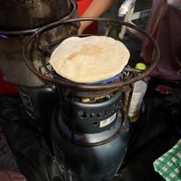 Pita bread   at Queen Falafel in Pai