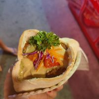 Falafel wrap at Queen Falafel in Pai