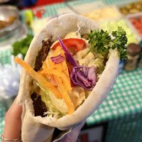 Falafel in pita (120 THB)  at Queen Falafel in Pai