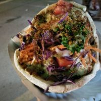 falafel pita  at Queen Falafel in Pai