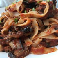 Vegan Fettucine con Melanzane at ASK Italian in Durham