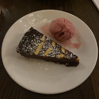 blood orange & chocolate tart #Veganuary at ASK Italian in York