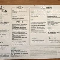 Separate vegan menu at ASK Italian in York