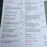 Menu 2 at The Fuchsia Caffe in Tenby