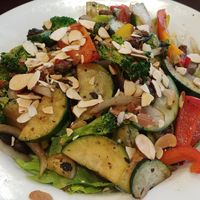 $13 Grilled Vegetable Salad: Nice flavor but expensive at Mama Rose in Estes Park