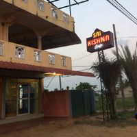 outside at Sri Kishna Cafe  in Batticaloa