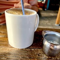 Coffee w/Pat milk  at Off The Griddle - Southeast in Portland