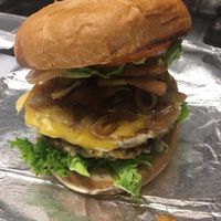 Burger at Off The Griddle - Southeast in Portland