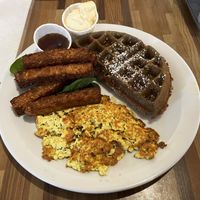 the awesome plate  at Off The Griddle - Southeast in Portland