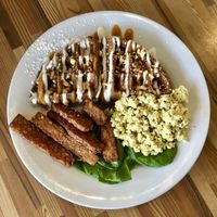 Pumpkin cheesecake waffles at Off The Griddle - Southeast in Portland