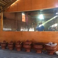 vegetarian lunch buffet table  at Crab in Uppuveli