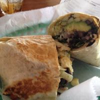 Vegan wrap at El Patio de Cafe Milagro  in Manuel Antonio