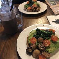 Ultimate breakfast and chocolate smoothie  at The Core in Swindon