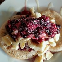 vean and gluten free pancakes at The Core in Swindon