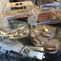 Sandwiches and sweets at Cafe Bastet in Jerusalem