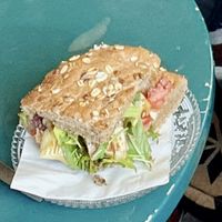 Artichoke sandwich   at Cafe Bastet in Jerusalem