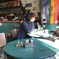 Inside at Cafe Bastet in Jerusalem