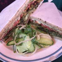 . at Cafe Bastet in Jerusalem