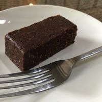 Raw brownie  at Freak Coffee in Ubud