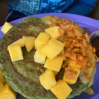 Kale pancakes: pass on these.   at Jajaja Mexicana - Lower East Side in New York City