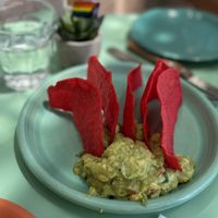 Chips and guacamole! Sooo pretty   at Jajaja Mexicana - Lower East Side in New York City