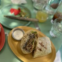 Vegan Chicken burrito   at Jajaja Mexicana - Lower East Side in New York City