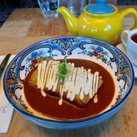 Mole tamal - spicy and delicious! at Jajaja Mexicana - Lower East Side in New York City