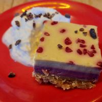 Raspberry passion pie at Jajaja Mexicana - Lower East Side in New York City