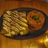 Verde Enchiladas at Jajaja Mexicana - Lower East Side in New York City