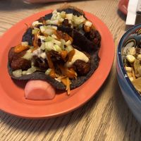 Buffalo flower tacos  at Jajaja Mexicana - Lower East Side in New York City