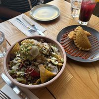 Nachos and empanadas   at Jajaja Mexicana - Lower East Side in New York City