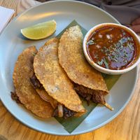 Birria tacos  at Jajaja Mexicana - Lower East Side in New York City