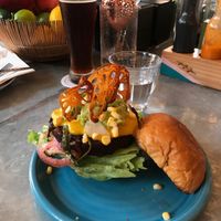 Vegan burger 👍 at Jajaja Mexicana - Lower East Side in New York City