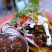 Chorizo tacos at Jajaja Mexicana - Lower East Side in New York City