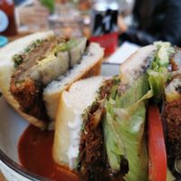 Aubergine torta at Jajaja Mexicana - Lower East Side in New York City