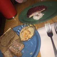 Raspberry cake and Churrittos at Jajaja Mexicana - Lower East Side in New York City