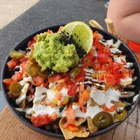 Massive nachos (GF), so delicious at Conscious Cravings Co in Mordialloc
