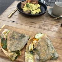 veggie wrap and tofu scramble   at Conscious Cravings Co in Mordialloc