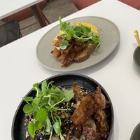 Rice paper bacon OMG   at Conscious Cravings Co in Mordialloc